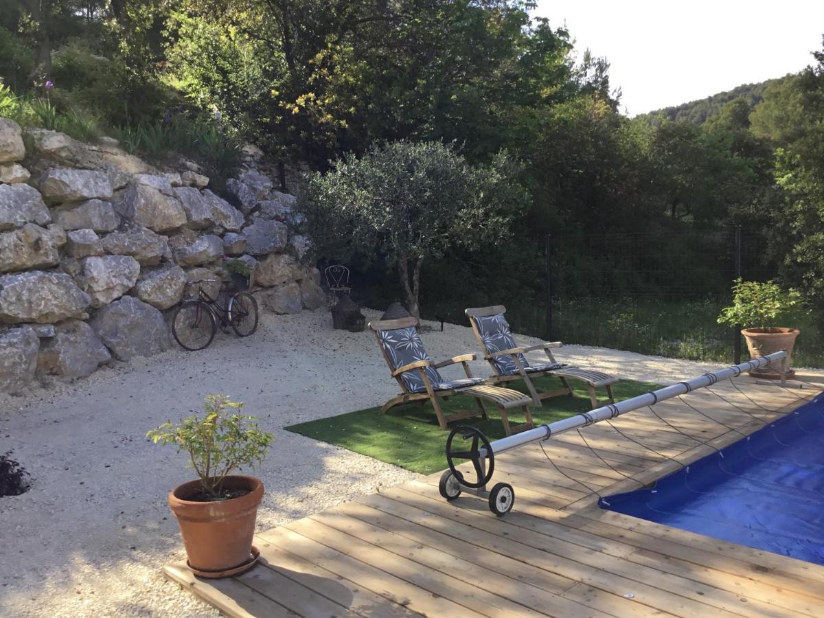 Studio De Charme Avec Piscine Fontaine-de-Vaucluse Exterior foto