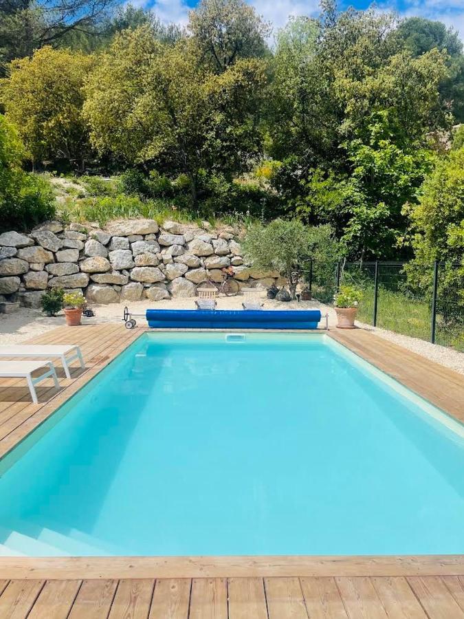 Studio De Charme Avec Piscine Fontaine-de-Vaucluse Exterior foto