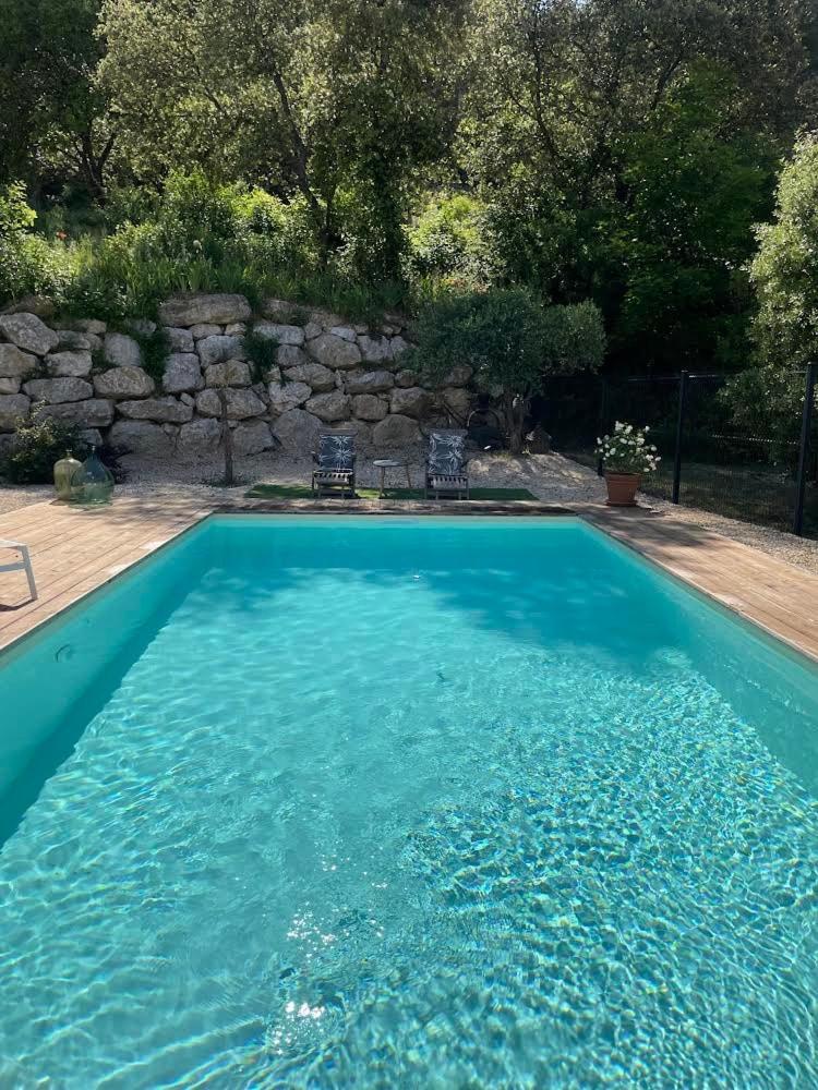 Studio De Charme Avec Piscine Fontaine-de-Vaucluse Exterior foto