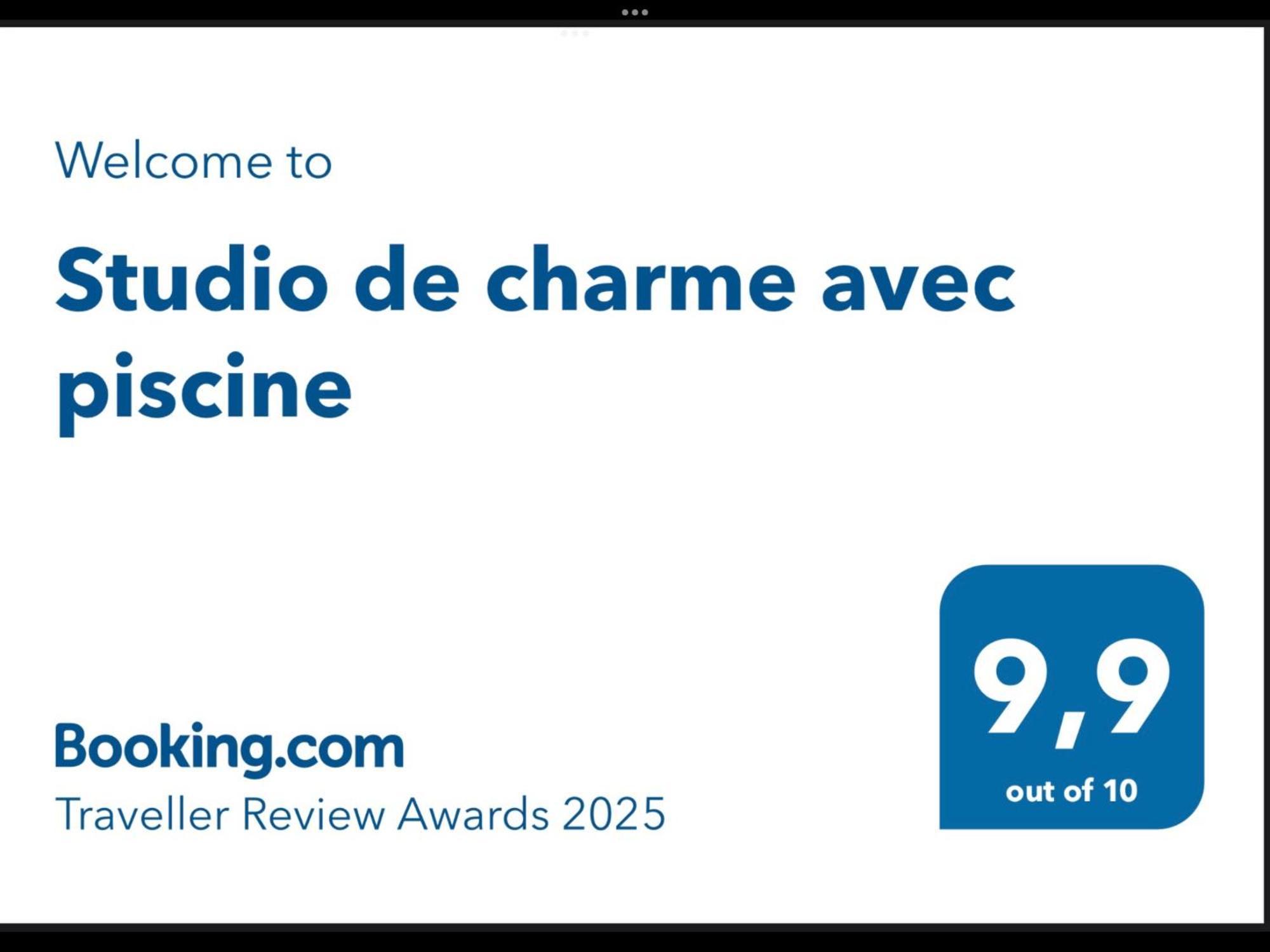 Studio De Charme Avec Piscine Fontaine-de-Vaucluse Exterior foto